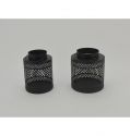 Cylinder Shape Circle Hollow Art lantern Candle Holder Metal Iron Craft for Home Decor