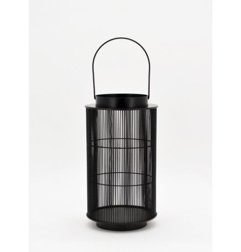 Black Lanterns Iron Wire Candle Holder for Indoor Outdoor Garden Farmhouse Christmas Halloween JL012405