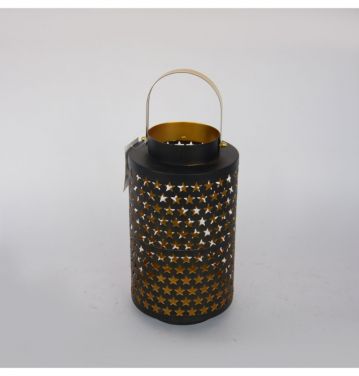 Star Pattern Design Candle Holders Lantern Outdoor Hanging Metal Candle Holders for Festival Decoration JL060306
