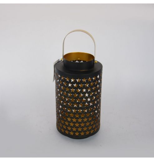 Star Pattern Design Candle Holders Lantern Outdoor Hanging Metal Candle Holders for Festival Decoration