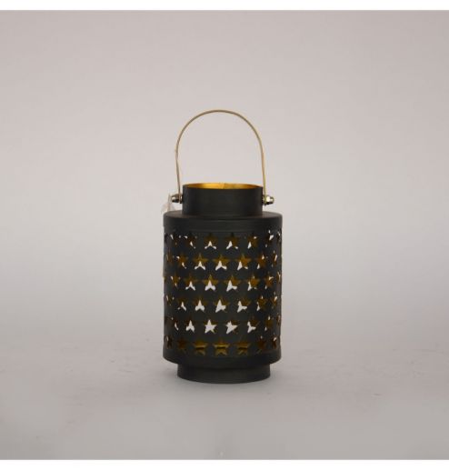 Star Pattern Design Candle Holders Lantern Outdoor Hanging Metal Candle Holders for Festival Decoration