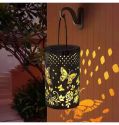 Metal Ornaments Creative Hollowed out Wind Lamp Home Decoration Small Solar LED Light
