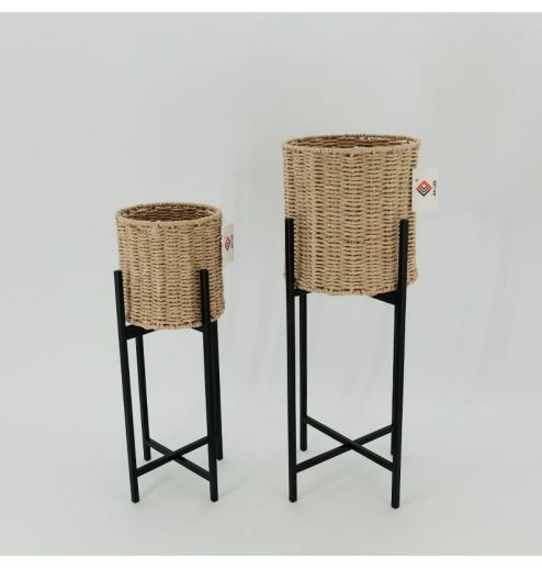 Woven Cube Basket Organizer with Handles - Storage for Bedroom, Office, Living Room, Bathroom, Perfect for Cubby Storage Units - Hold Blankets, Magazines, Books - 6 Pack - Natural/Tan