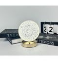Modern Round Crystal Atmosphere Desk Light Bedroom USB Portable Rechargeable Table Lamp JL250011 ﻿