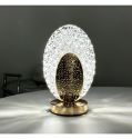 Led Dimmable Light USB Clear Acrylic Ball Wireless Rechargeable Table Lamp Smart Designer Led Table Desk Touch Indoor Night Light 