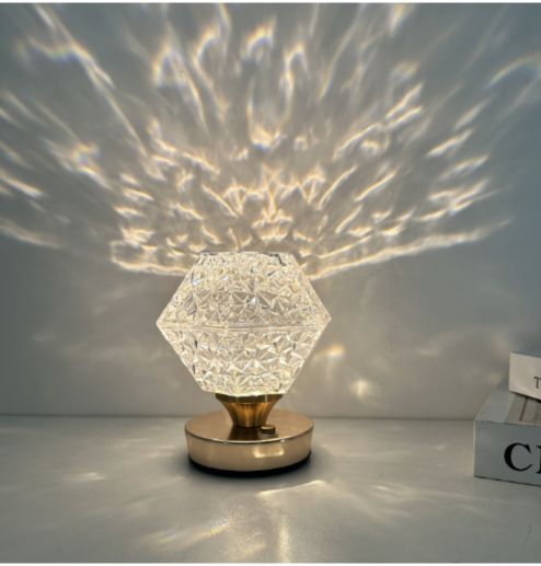 Creative Modern Night Light Atmosphere Light Bedroom Bar Table Top Decoration Crystal Lamp  ﻿ 