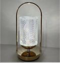 Portable Hanging Metal Table Lamp Desk Reading Lamp Creative Transparent Crystal Led Table Lamp  ﻿ 