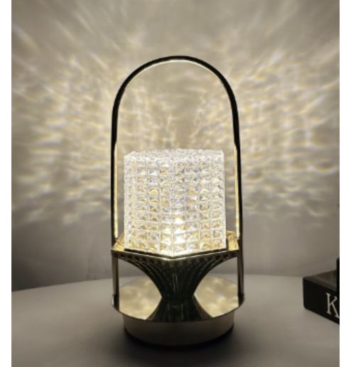 Portable Hanging Metal Table Lamp Rechargeable Bedroom Bedside Night Light Acrylic Desk Lamp  ﻿ 