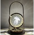 Portable Hanging Metal Table Lamp Rechargeable Bedroom Bedside Night Light Acrylic Desk Lamp  ﻿ 