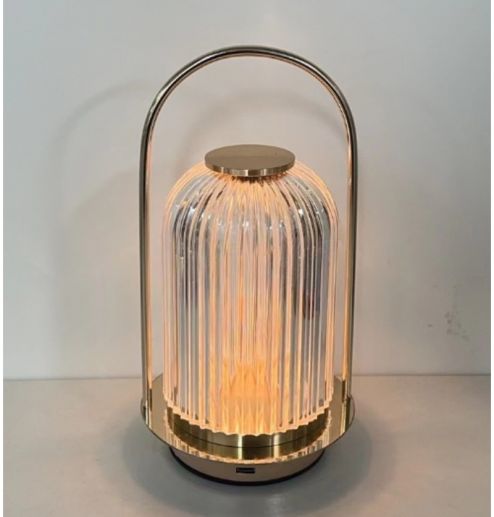 Modern Rechargeable LED Cordless Metal Table Lamp Crystal Atmosphere Night Light For Room Bar Restaurant Home Decor ﻿ 