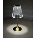 Acrylic Table Lamp USB Nordic Design Lamp Rechargeable Touch Read Crystal Small Iron Modern LED Cordless Restaurant Light ﻿ 