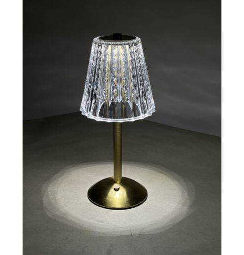 Acrylic Table Lamp USB Nordic Design Lamp Rechargeable Touch Read Crystal Small Iron Modern LED Cordless Restaurant Light ﻿ 