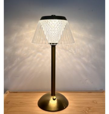 New LED Crystal Desk Lamp Bedroom Study Bar Hotel Restaurant Rechargeable Atmosphere Light ﻿jl250035