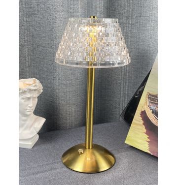 Rechargeable Led Table Lamp Battery Powered Restaurant Hotel Indoor Touch Cordless Desk Light ﻿jl250039
