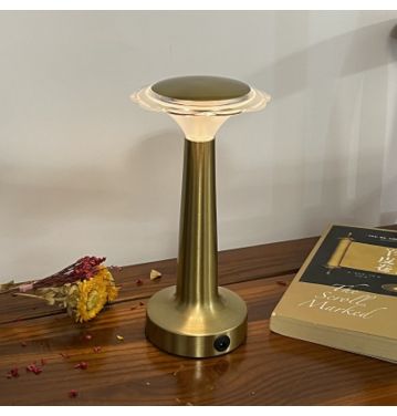 Fashion New Chargeable Touch Sensor Metal Modern Cordless Hotel Dinner Restaurant Hotel Table Soft Lamp jl250048