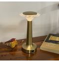 Fashion New Chargeable Touch Sensor Metal Modern Cordless Hotel Dinner Restaurant Hotel Table Soft Lamp