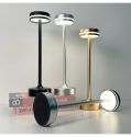 LED Retro Metal Desk Lamp Battery Rechargeable Touch Contral Eye Protection Night Light Creative Restaurant Bedroom Table Lamp