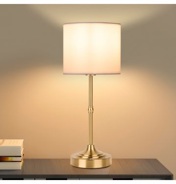 Portable Rechargeable Battery Operated Desk Lamp with Touch Control and 3 Color Dimming LED Lights Cordless Table Lamp JL250062