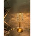 Rechargeable Touch Dimmer LED Crystal Table Night Lamp For Home Decor Gift Party Holiday Wedding Christmas Ambient