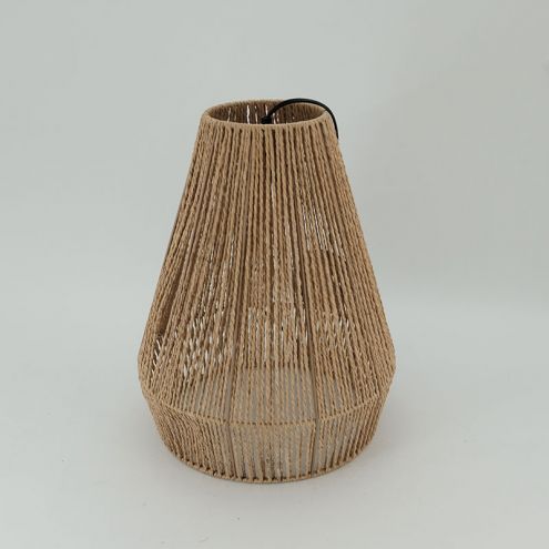 Classic Candlestick Wall-Mounted Outdoor Woven Paper Rope Lantern for home decor JL090035