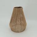 Classic Candlestick Wall-Mounted Outdoor Woven Paper Rope Lantern for home decor JL090035