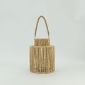 Classic Candlestick Wall-Mounted Outdoor Woven Paper Rope Lantern for home decor