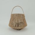 Classic Candlestick Wall-Mounted Outdoor Woven Paper Rope Lantern for home decor