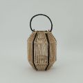Classic Candlestick Wall-Mounted Outdoor Woven Paper Rope Lantern for home decor