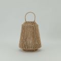 Classic Candlestick Wall-Mounted Outdoor Woven Paper Rope Lantern for home decor JL090060