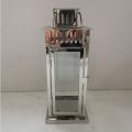 High Quality Stainless Steel Lantern Set of 2 Assorted with Clear Glass JL070008SM