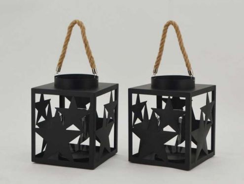 Indoor Outdoor Decorative Metal Lantern Christmas Decoration Lantern Table Lantern Candle Holder