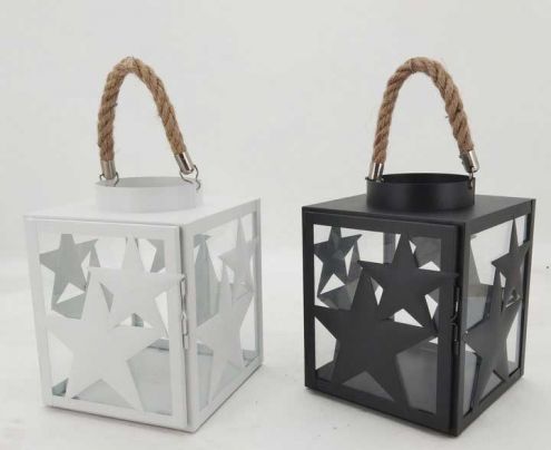 Indoor Outdoor Decorative Metal Lantern Christmas Decoration Lantern Table Lantern Candle Holder