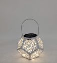 New Designed Solar Candle Holder Metal Candle Lantern for Home & Wedding Christmas Tabletop Decor