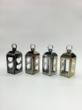 Silver Decorative Lanterns Stainless Steel Candle Lanterns  for Indoor Outdoor Events Parities and Weddings Vintage Style Hanging LampsJL070001M