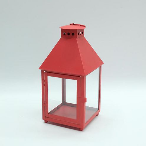  Metal Lantern large lantern candle lantern Red color home decoration Christmas decoration wholesale lantern JL012870