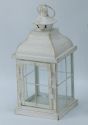 Simple European Style Iron Lantern with Clear Glass – Metal Candle Holder for Home & Garden Decor JL150033SM
