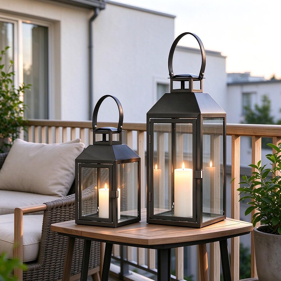 Lantern Handcrafted in a classic Design the Chester features a softly curved top and a rounded handle lantern Indoor Outdoor JL070044
